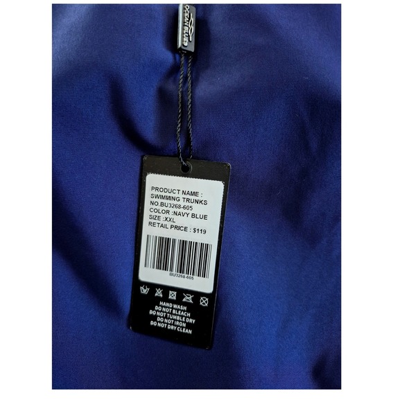 Ocean Blues Navy Blouson Tankini & Paisley Swim Shorts Set XXL - Picture 6 of 11